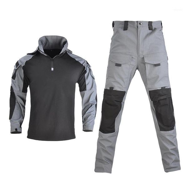 outdoor jackets&hoodies hiking tactical camouflage uniform suit shirt +pants with pads1, Blue;black
outdoor jackets&hoodies hiking tactical camouflage uniform suit shirt +pants with pads1, Blue;black