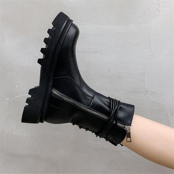 brand design female cow skin motorcycle boots genuine leather platform winter 2020 shoes women boots1, Black
brand design female cow skin motorcycle boots genuine leather platform winter 2020 shoes women boots1, Black