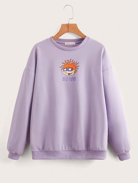 romwe x rugrats letter cartoon graphic drop shoulder sweatshirt 83bx#, White;black
romwe x rugrats letter cartoon graphic drop shoulder sweatshirt 83bx#, White;black