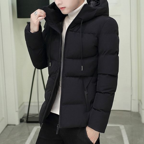 ymwmhu fashion warm parkas men long sleeve hooded collar winter thick jacket stripe zipper streetwear men parka plus size 201111, Black 
ymwmhu fashion warm parkas men long sleeve hooded collar winter thick jacket stripe zipper streetwear men parka plus size 201111, Black