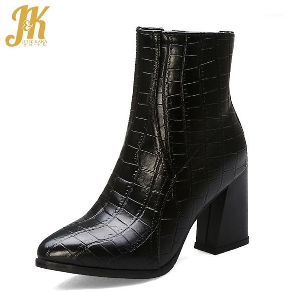 boots jk emboss pu ankle women high heels hoof booties ladies zip shoes female pointed toe party winter 20211, Black
boots jk emboss pu ankle women high heels hoof booties ladies zip shoes female pointed toe party winter 20211, Black