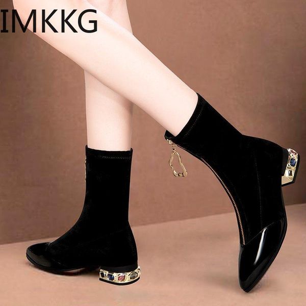 boots big size 42 woman med heels ankle with zip flock colorful rhinestone heeled black ladies dress shoes botas mujer
boots big size 42 woman med heels ankle with zip flock colorful rhinestone heeled black ladies dress shoes botas mujer