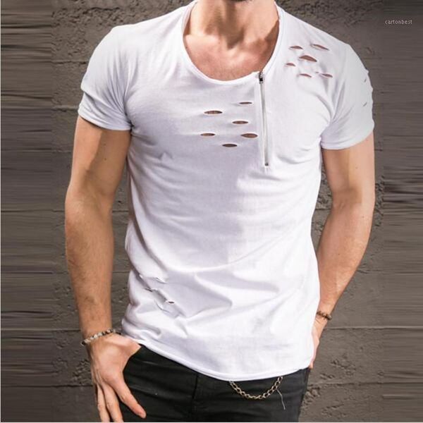 men's t-shirts 2021 latest hip hop clothing streetwear male ripped hole design t-shirt high street summer o-neck slim fit tees1, White;black
men's t-shirts 2021 latest hip hop clothing streetwear male ripped hole design t-shirt high street summer o-neck slim fit tees1, White;black
