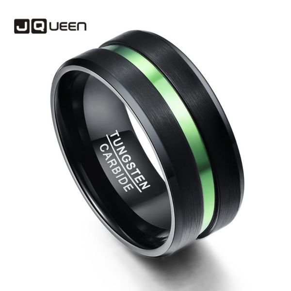 jqueen 10mm wide tungsten carbide ring plated black tungsten steel ring with green groove men's engagement rings, Slivery;golden
jqueen 10mm wide tungsten carbide ring plated black tungsten steel ring with green groove men's engagement rings, Slivery;golden