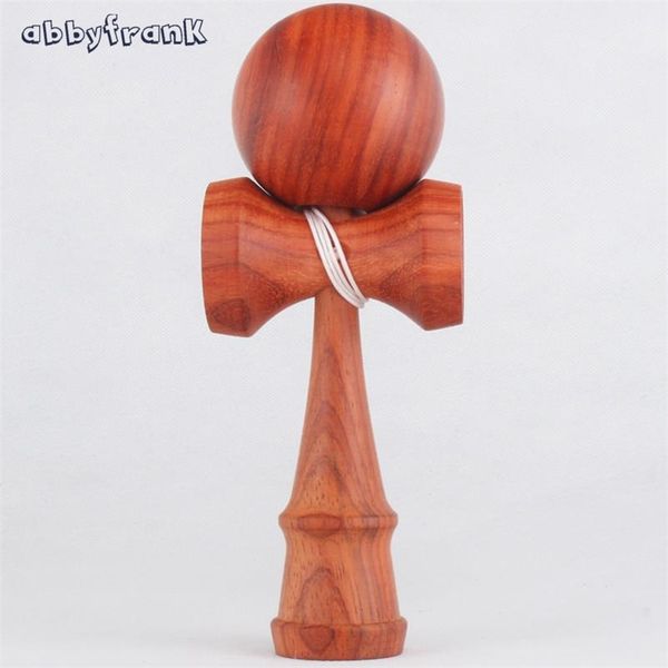 Abbyfrank Cherry Kendama Professional Red Rosewood Kendama Toy Juggling Ball Game Gift For Children Outdoor Exercise Y200428