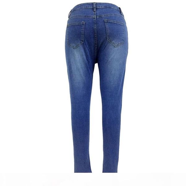 classic hole ripped jeans for women fashion ripped high waist skinny jeans tight feet denim woman new plus size fat womens destroyed pants, Blue
classic hole ripped jeans for women fashion ripped high waist skinny jeans tight feet denim woman new plus size fat womens destroyed pants, Blue