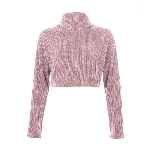 women spring casual long sleeve crop sweater warm loose turtleneck short pullover solid streetwear lady knit, White;black
women spring casual long sleeve crop sweater warm loose turtleneck short pullover solid streetwear lady knit, White;black