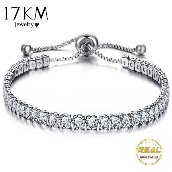 link, chain 17km vintage crystal wedding bracelets for women silver color adjustable cubic zircon tennis charm bracelet engagement jewelry, Black
link, chain 17km vintage crystal wedding bracelets for women silver color adjustable cubic zircon tennis charm bracelet engagement jewelry, Black