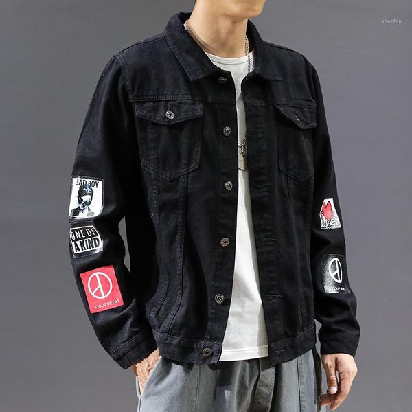 2020 spring new men's high-quality denim jacket men's casual streetwear hip-hop slim pilot jacket large size denim1, Black;brown
2020 spring new men's high-quality denim jacket men's casual streetwear hip-hop slim pilot jacket large size denim1, Black;brown