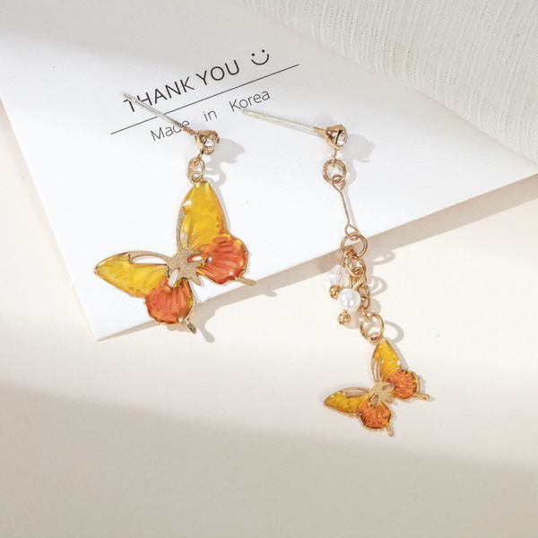 npkds south koreas new super fairy butterfly earrings long tassel net red sweet earrings trend asymmetrical exquisite ear, Golden
npkds south koreas new super fairy butterfly earrings long tassel net red sweet earrings trend asymmetrical exquisite ear, Golden