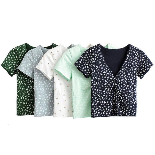 cultivate morality deep v-neck bosom smoke wrinkled white floral short sleeve t-shirt render unlined upper garment
cultivate morality deep v-neck bosom smoke wrinkled white floral short sleeve t-shirt render unlined upper garment