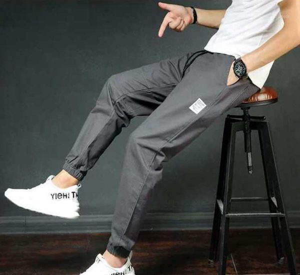 a234-summer trendy one button skinny pants wide leg pants1, Black