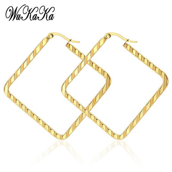 wukaka 2020 square hoop stainless steel earrings for women girl creative titanium steel earring gift package, Golden;silver
wukaka 2020 square hoop stainless steel earrings for women girl creative titanium steel earring gift package, Golden;silver