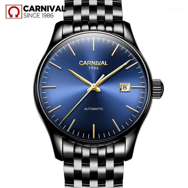 carnival relogio waterproof automatic watch men business mens mechanical watches stainless steel calendar wristwatch male clock1, Slivery;brown
carnival relogio waterproof automatic watch men business mens mechanical watches stainless steel calendar wristwatch male clock1, Slivery;brown