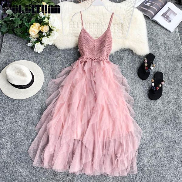 irregular mesh knit strap dress women 2019 beach style v collar backless high waist dresses cake dress 6 colors vestidos femme1, Black;gray
irregular mesh knit strap dress women 2019 beach style v collar backless high waist dresses cake dress 6 colors vestidos femme1, Black;gray