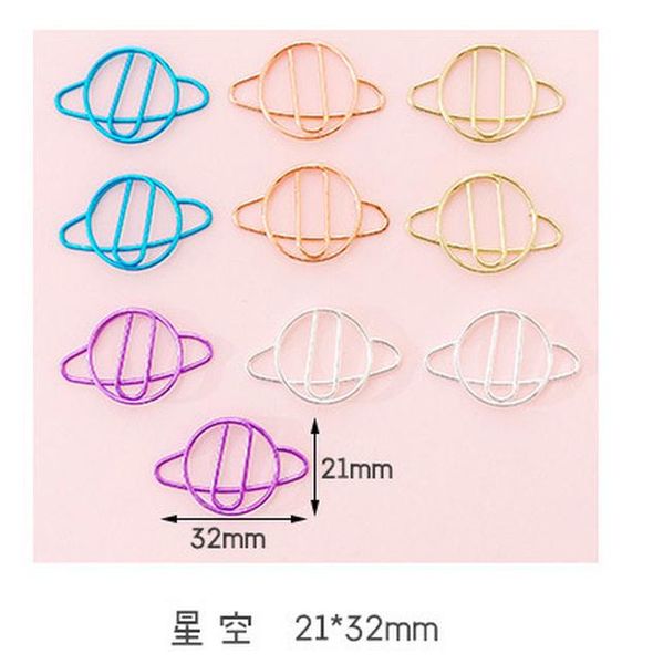 10 шт. мини металлические полые бумажные клип набор цветные милые закладки зажимные канцтовары подарочные канцелярские принадлежности h bbyy