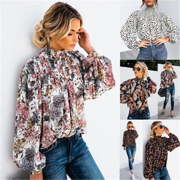 turtleneck lantern sleeve chiffon blouse women 2020 autumn casual retro printed pleated ladies shirts long sleeve tee femme, White
turtleneck lantern sleeve chiffon blouse women 2020 autumn casual retro printed pleated ladies shirts long sleeve tee femme, White