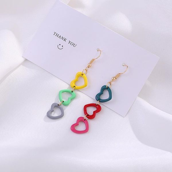 dangle & chandelier fashion geometry color heart long pendant earrings cute romantic multicolor tassel for women children's accessories, Silver
dangle & chandelier fashion geometry color heart long pendant earrings cute romantic multicolor tassel for women children's accessories, Silver