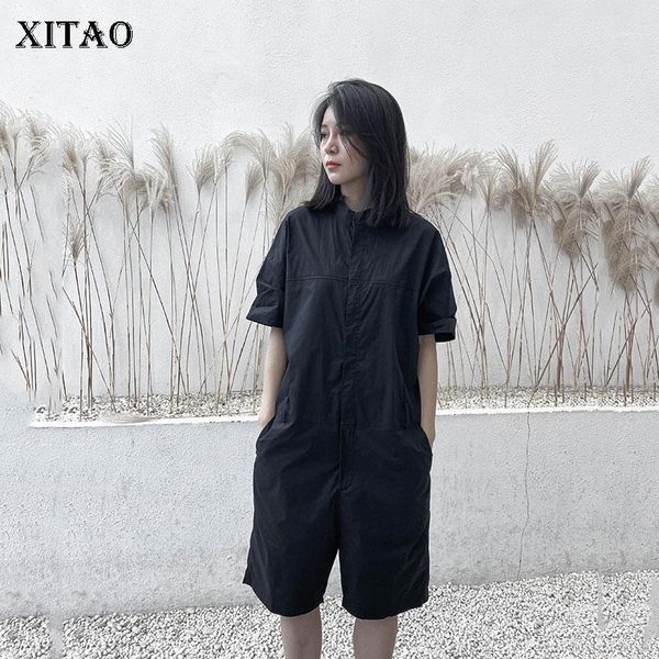 xitao japanese style black tooling short sleeve bodysuit simple leisure jumpsuit loose wild overalls summer clothes dmy47901, Black;white
xitao japanese style black tooling short sleeve bodysuit simple leisure jumpsuit loose wild overalls summer clothes dmy47901, Black;white