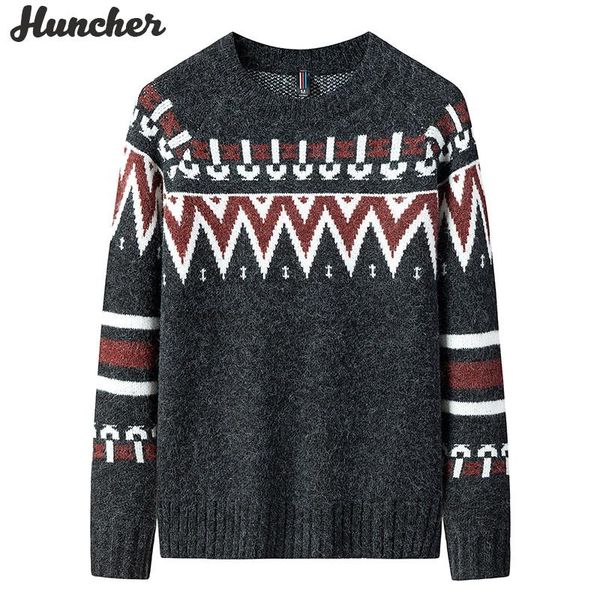 men's sweaters huncher mens knitted sweater male 2021 winter casual patckwork pullover jumper men black national style for, White;black
men's sweaters huncher mens knitted sweater male 2021 winter casual patckwork pullover jumper men black national style for, White;black