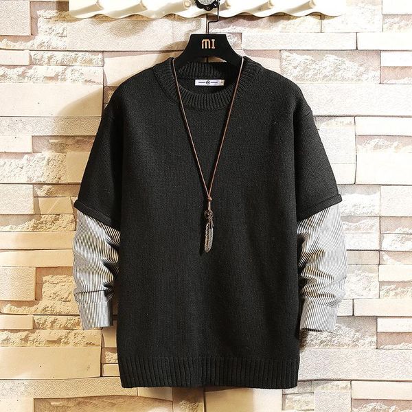 2021 new sweaters men's black grey long sleeves autumn winter pullover knitted o-neck plus oversize 5xl1, White;black
2021 new sweaters men's black grey long sleeves autumn winter pullover knitted o-neck plus oversize 5xl1, White;black