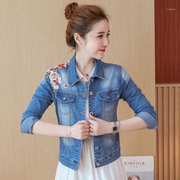 zxryxgs women's casual cowboy jacket 2020 autumn new embroidered denim jacket women coat slim outwear bomber1, Black;brown
zxryxgs women's casual cowboy jacket 2020 autumn new embroidered denim jacket women coat slim outwear bomber1, Black;brown