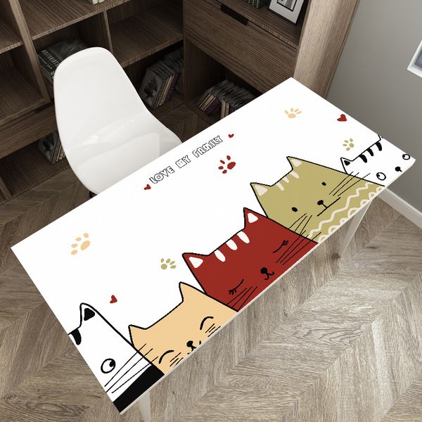tasteless ins student pvc waterproof desk rubber pad computer tablecloth