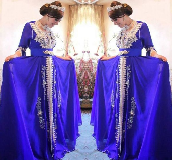 elegant royal blue moroccan kaftan long formal evening dresses with sleeves 2021 appliques lace pearls beads middle east prom party gowns, Black;red
elegant royal blue moroccan kaftan long formal evening dresses with sleeves 2021 appliques lace pearls beads middle east prom party gowns, Black;red