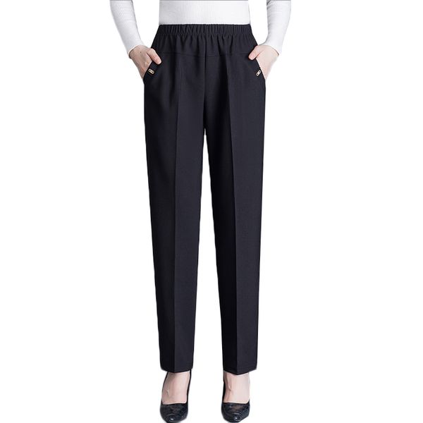 2021 new middle-aged women autumn winter big size plus velvet elastic waist pants female ankle-length trousers 5xl 8asl, Black;white
2021 new middle-aged women autumn winter big size plus velvet elastic waist pants female ankle-length trousers 5xl 8asl, Black;white