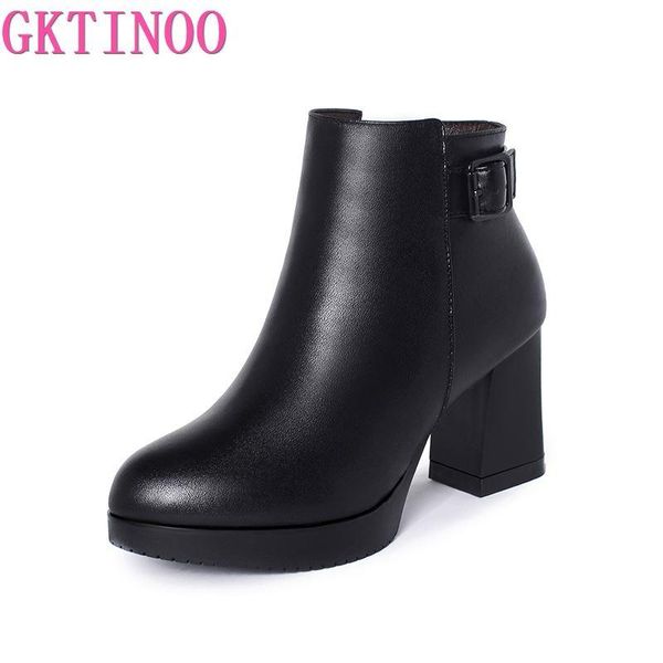 boots gktinoo women 2021 winter ladies 100% genuine leather high heels fashion round toe wool warm female, Black
boots gktinoo women 2021 winter ladies 100% genuine leather high heels fashion round toe wool warm female, Black
