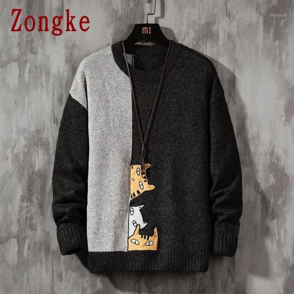 men's sweaters zongke cartoon knitted sweater men clothing pull winter clothes pullover mens coat 2021 autumn -3xl1, White;black
men's sweaters zongke cartoon knitted sweater men clothing pull winter clothes pullover mens coat 2021 autumn -3xl1, White;black