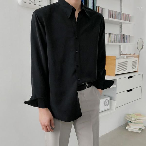men's long-sleeved shirt 2020 spring and summer new solid color comfortable long-sleeved shirt young fashion men's clothing1, White;black
men's long-sleeved shirt 2020 spring and summer new solid color comfortable long-sleeved shirt young fashion men's clothing1, White;black