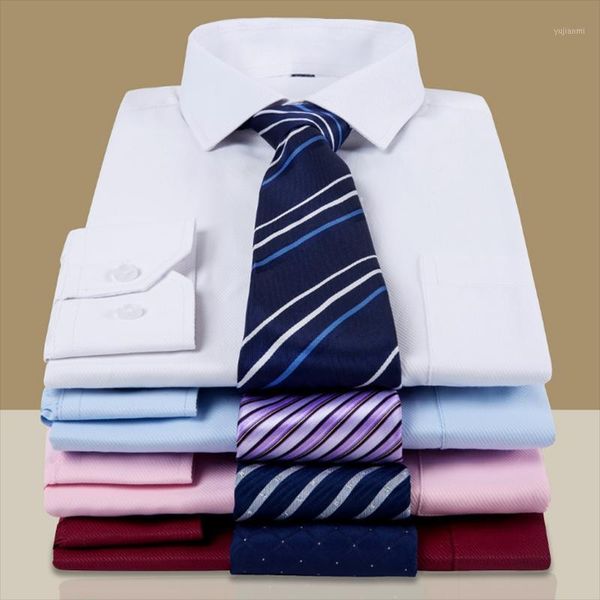 men business dress shirts comfortable single breasted formal turn-down collar solid candy color cloth wash and wear, White;black
men business dress shirts comfortable single breasted formal turn-down collar solid candy color cloth wash and wear, White;black