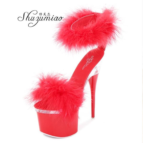 sandals fairy women shoes 2021 fur steel tube dancing striptease female high-heeled 18cm nightclub wedding party, Black
sandals fairy women shoes 2021 fur steel tube dancing striptease female high-heeled 18cm nightclub wedding party, Black