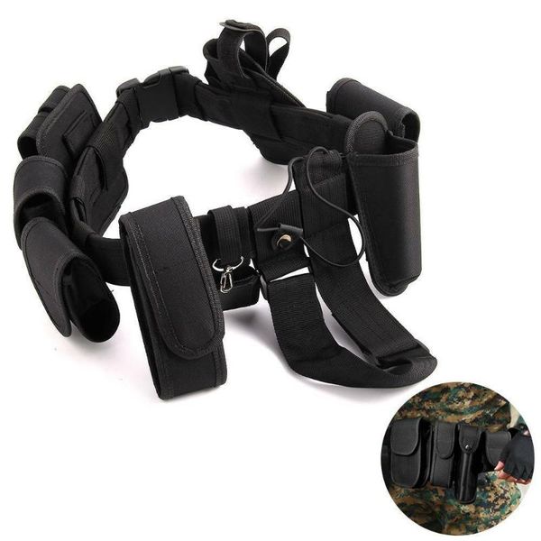 waist support 10pcs multifunctional security belts outdoor tactical training guard utility kit duty belt with pouch set, Black;gray
waist support 10pcs multifunctional security belts outdoor tactical training guard utility kit duty belt with pouch set, Black;gray
