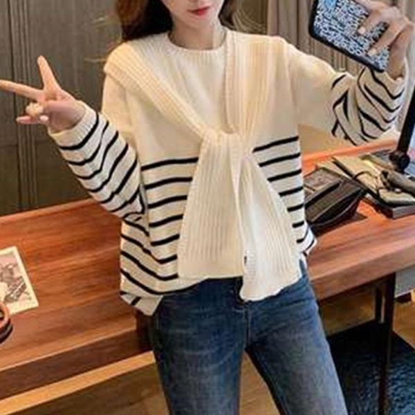korean version pullover lazy refreshing sweet street fashion autumn and winter the new knitting jumper long sleeve, White;black
korean version pullover lazy refreshing sweet street fashion autumn and winter the new knitting jumper long sleeve, White;black