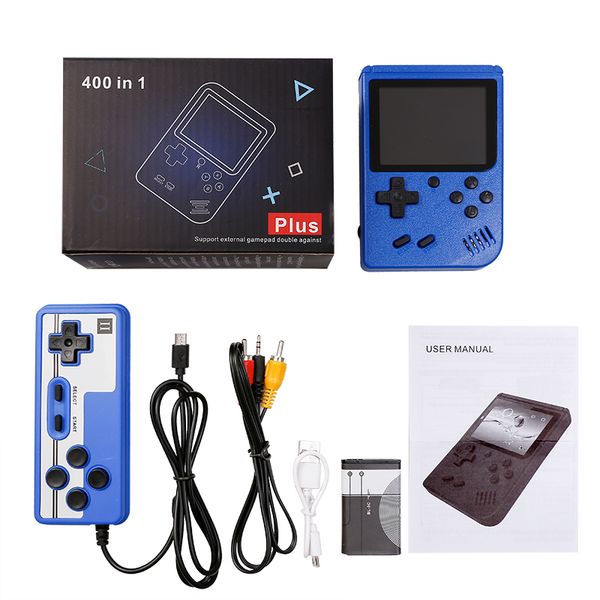 two handheld game console retro portable video games 400 in 1 game player 8 bit 3.0 inch colorful lcd cradle
two handheld game console retro portable video games 400 in 1 game player 8 bit 3.0 inch colorful lcd cradle