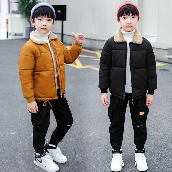 autumn and style plush black padded jacket children's winter boys' down cotton clothes, Blue;gray
autumn and style plush black padded jacket children's winter boys' down cotton clothes, Blue;gray
