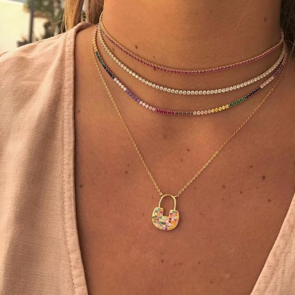 2019 new arrived gold color rainbow tennis colorful cz charm choker with tiny link chain necklace jewelry v191114
2019 new arrived gold color rainbow tennis colorful cz charm choker with tiny link chain necklace jewelry v191114