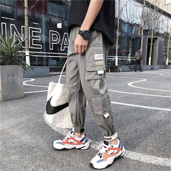 men's pants fashion men's multi pockets cargo loose casual student capri drawstring sweatpants joggers trouser streetwear mens1, Black
men's pants fashion men's multi pockets cargo loose casual student capri drawstring sweatpants joggers trouser streetwear mens1, Black