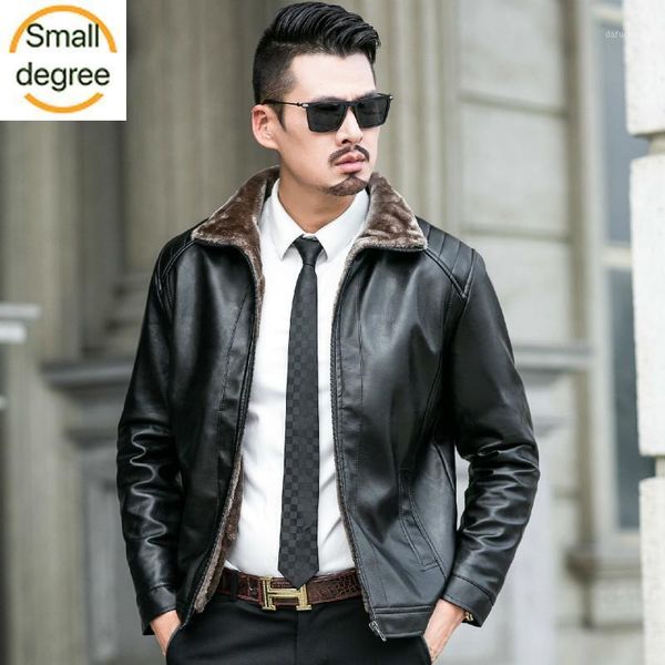 2020 new men's leather clothing middle-aged and elderly fur one business pu leather men's casual jacket jacket1, Black
2020 new men's leather clothing middle-aged and elderly fur one business pu leather men's casual jacket jacket1, Black