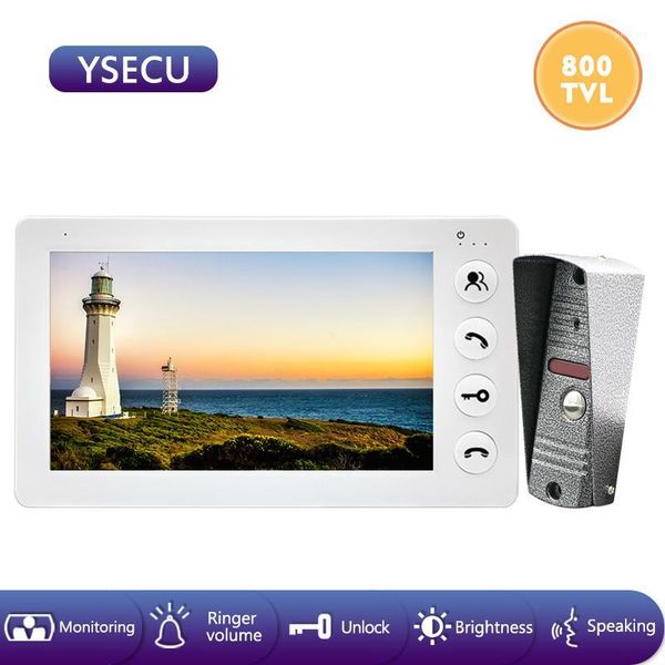 ysecu 7''wired white video intercom video doorbell color lcd monitor ,built-in power supply ,unlock talking door phone1
ysecu 7''wired white video intercom video doorbell color lcd monitor ,built-in power supply ,unlock talking door phone1
