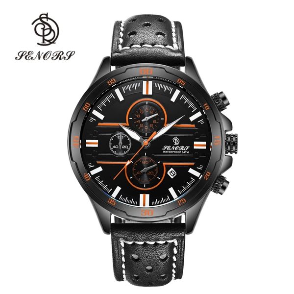 senors casual sport quartz watches for men brand luxury military black leather wristwatch man clock fashion 201209, Slivery;brown
senors casual sport quartz watches for men brand luxury military black leather wristwatch man clock fashion 201209, Slivery;brown
