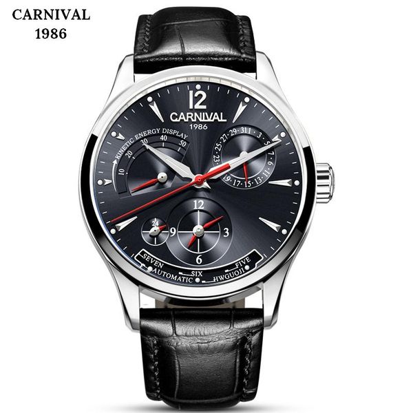 carnival waterproof mens watches luminous men sports watches automatic mechanical men army watch male, Slivery;brown
carnival waterproof mens watches luminous men sports watches automatic mechanical men army watch male, Slivery;brown