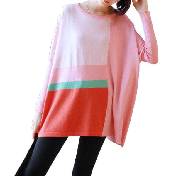 women's sweaters women knit sweater 2021 fashion pullover long sleeve round neck casual jacket autumn winter contrast color wild top, White;black
women's sweaters women knit sweater 2021 fashion pullover long sleeve round neck casual jacket autumn winter contrast color wild top, White;black