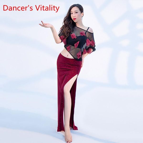 new style belly dance wear half sleeves suit for adults long split skirt women belly dancing bling bling skirt with underwea1, Black;red
new style belly dance wear half sleeves suit for adults long split skirt women belly dancing bling bling skirt with underwea1, Black;red
