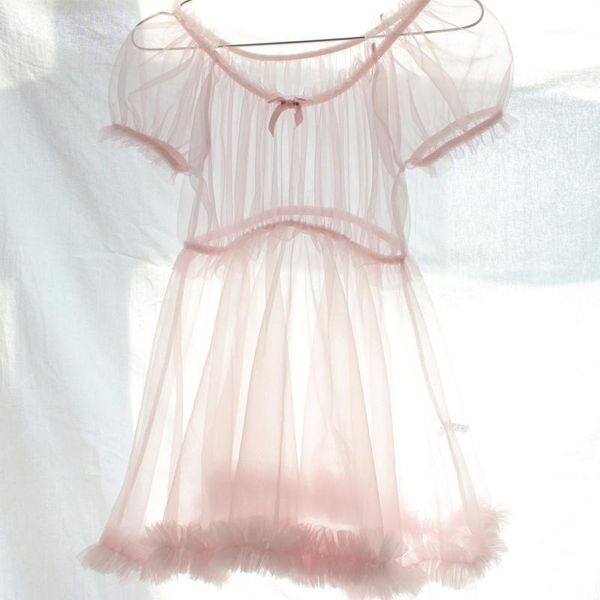 lingerie mini dress night gowns mesh lace soft comfortable see through sleepwear sets transparent women pijamas dress1, Black;red
lingerie mini dress night gowns mesh lace soft comfortable see through sleepwear sets transparent women pijamas dress1, Black;red