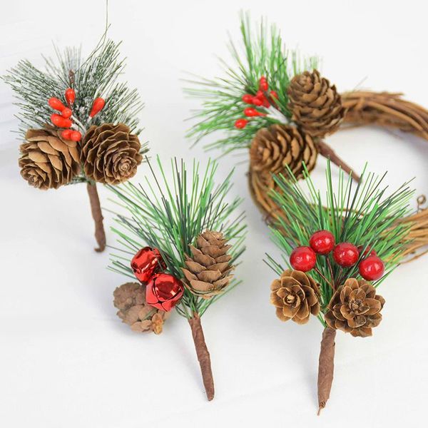 decorative flowers & wreaths 3pcs christmas wreath material artificial stamen pine needles cones fake plants branches year xmas party decor
decorative flowers & wreaths 3pcs christmas wreath material artificial stamen pine needles cones fake plants branches year xmas party decor