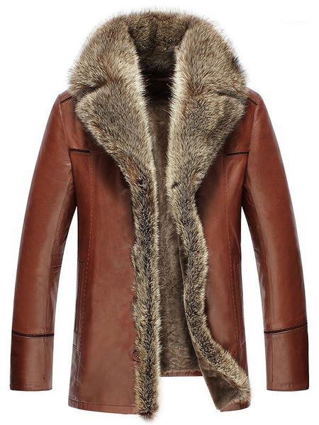 pu winter coats men fashion casual slim lapel plain long sleeve button thick black fur lapel mens leather overcoat down jackets1
pu winter coats men fashion casual slim lapel plain long sleeve button thick black fur lapel mens leather overcoat down jackets1