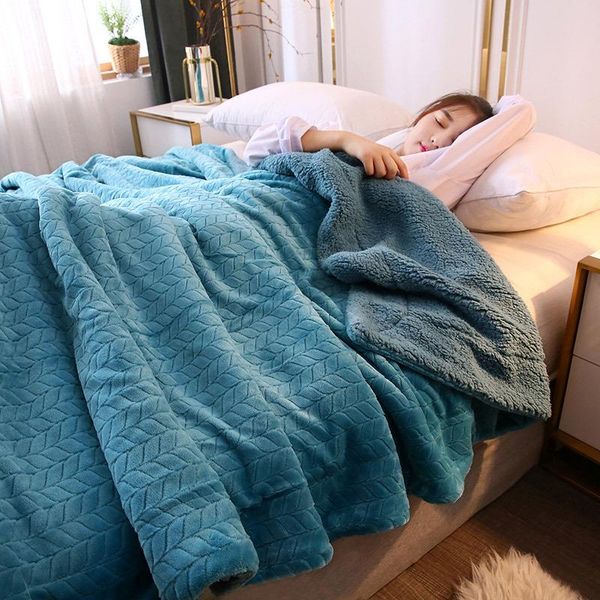 thick double-layer wheat ear woolen blanket lamb wool gift blanket fleece coral fleece single double winter bed sheet quilt
thick double-layer wheat ear woolen blanket lamb wool gift blanket fleece coral fleece single double winter bed sheet quilt